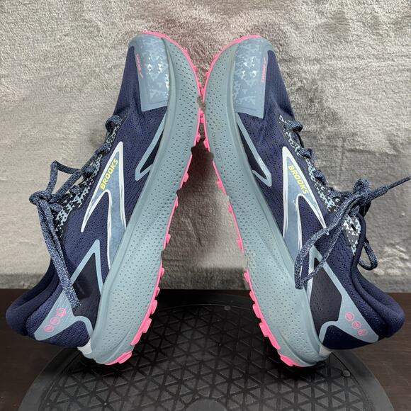 Brooks Divide 5 Shoes Womens Size 9.5 Blue Pink Lace Up Trail Running Sneakers - Picture 8 of 10